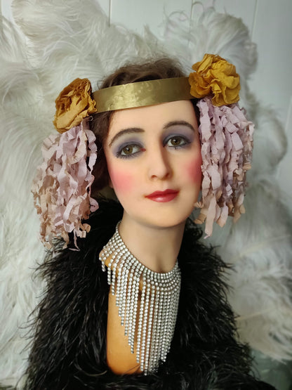 1920s French Wax Counter top Bust