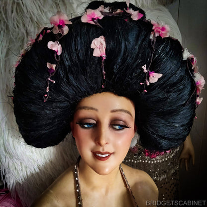 1930s Geisha Stage Wig Headdress Theater