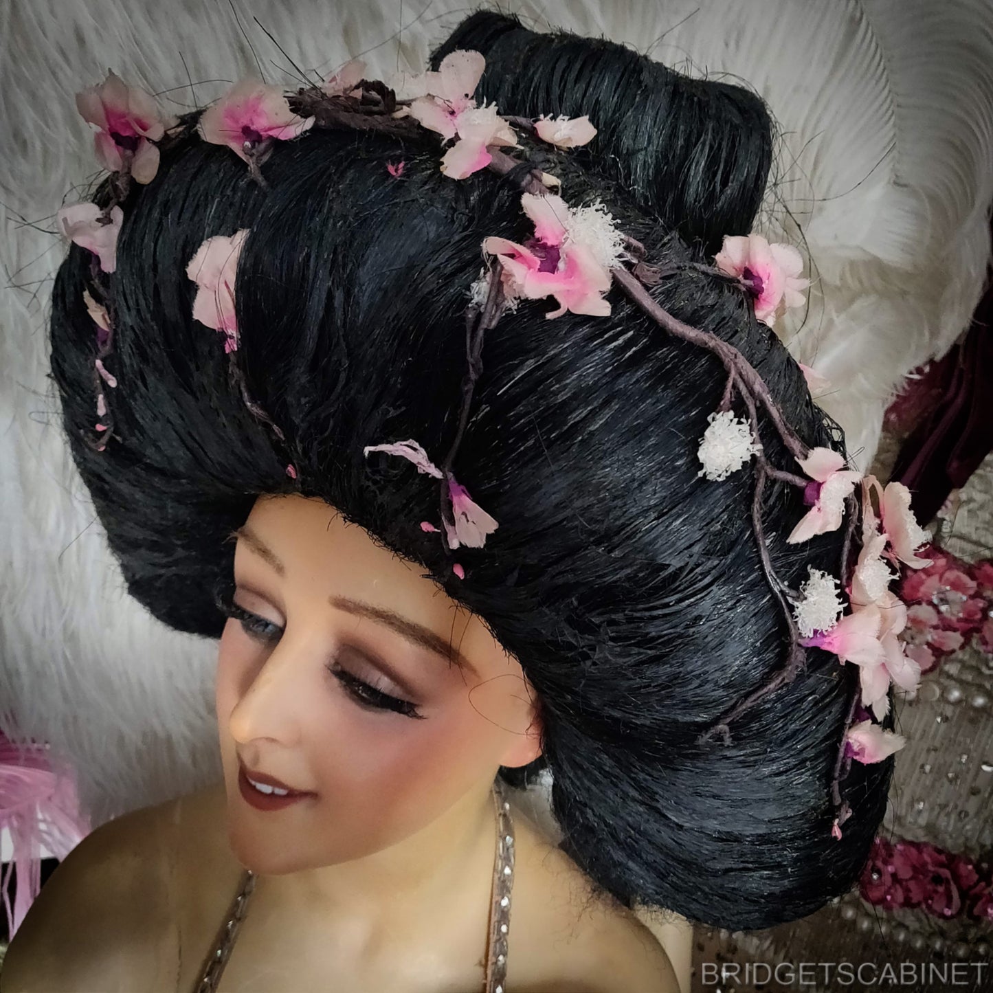 1930s Geisha Stage Wig Headdress Theater