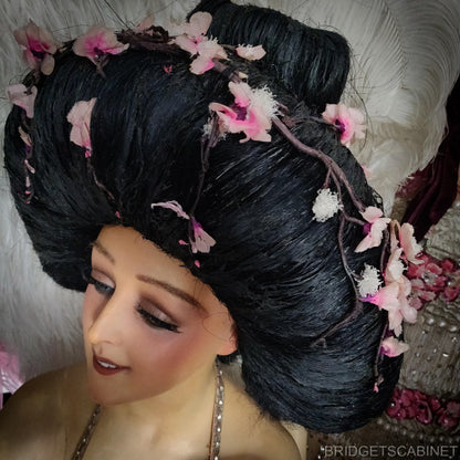 1930s Geisha Stage Wig Headdress Theater