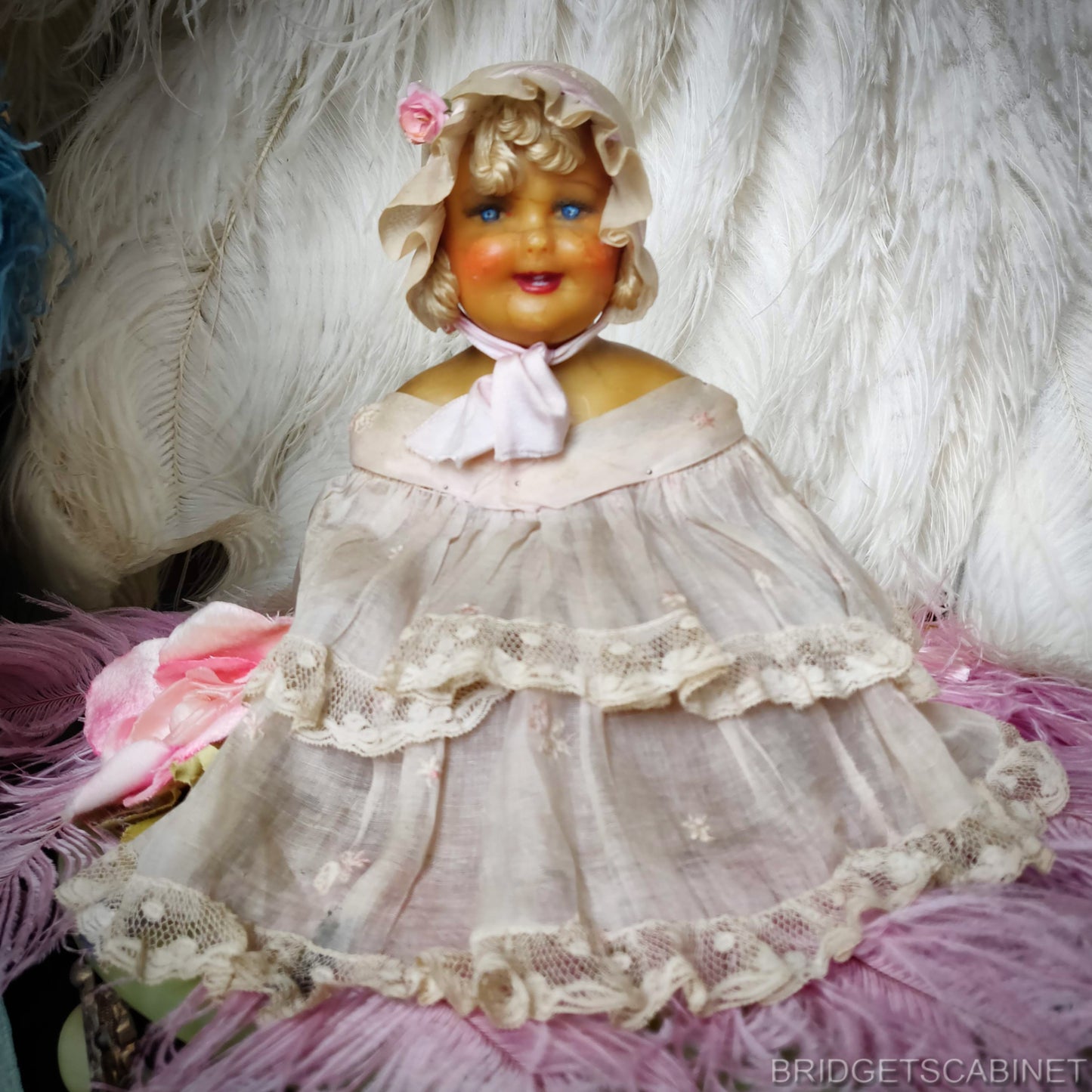 Antique Boudoir Doll Candy Container