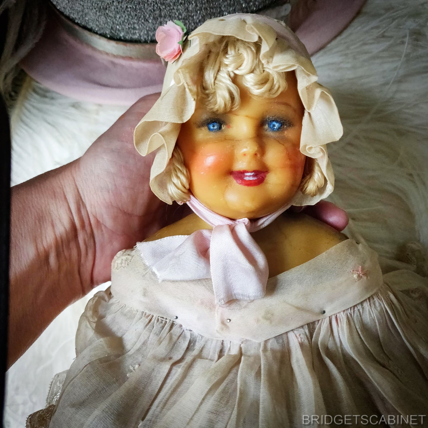 Antique Boudoir Doll Candy Container