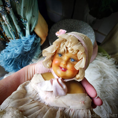 Antique Boudoir Doll Candy Container