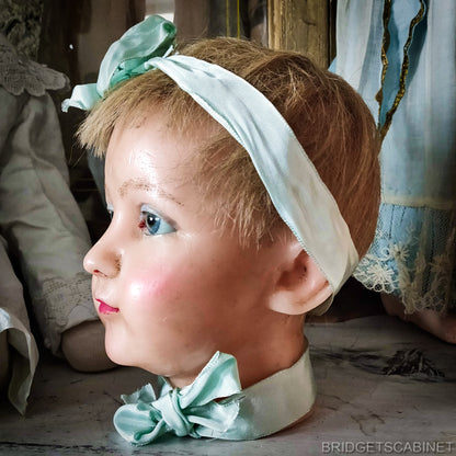 1920s Wax Child Head P. Imans
