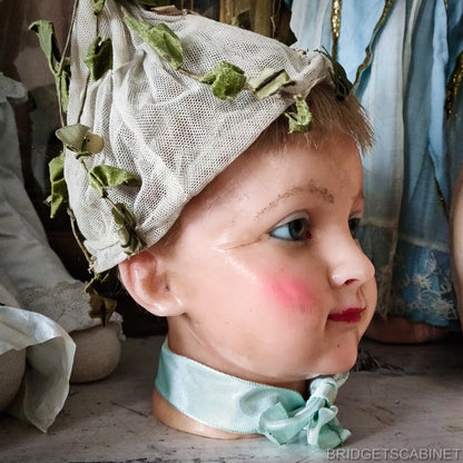 1920s Wax Child Head P. Imans