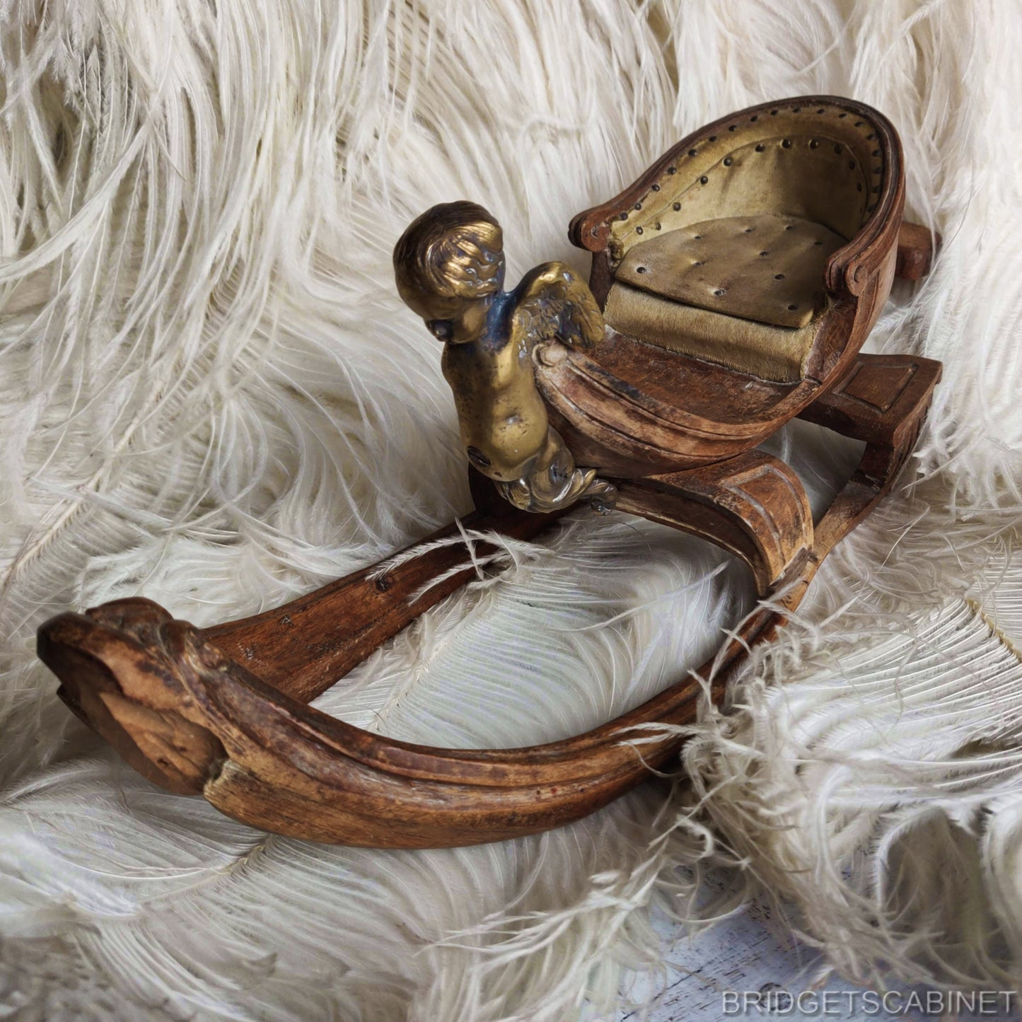 1890 Miniature Doll Toy Sled