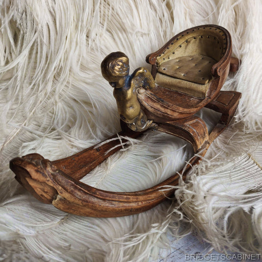 1890 Miniature Doll Toy Sled