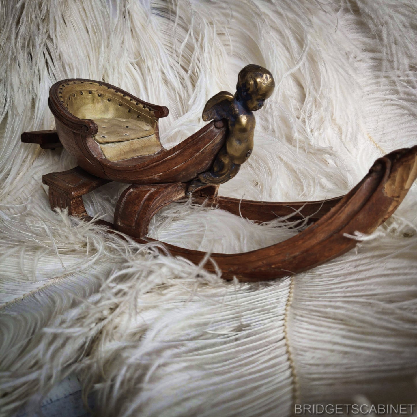 1890 Miniature Doll Toy Sled