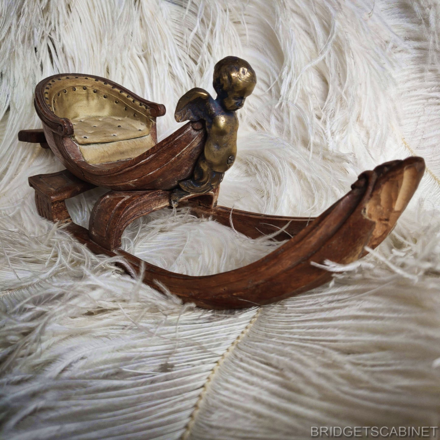 1890 Miniature Doll Toy Sled