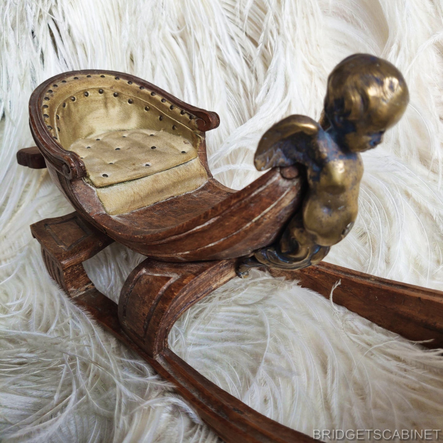 1890 Miniature Doll Toy Sled