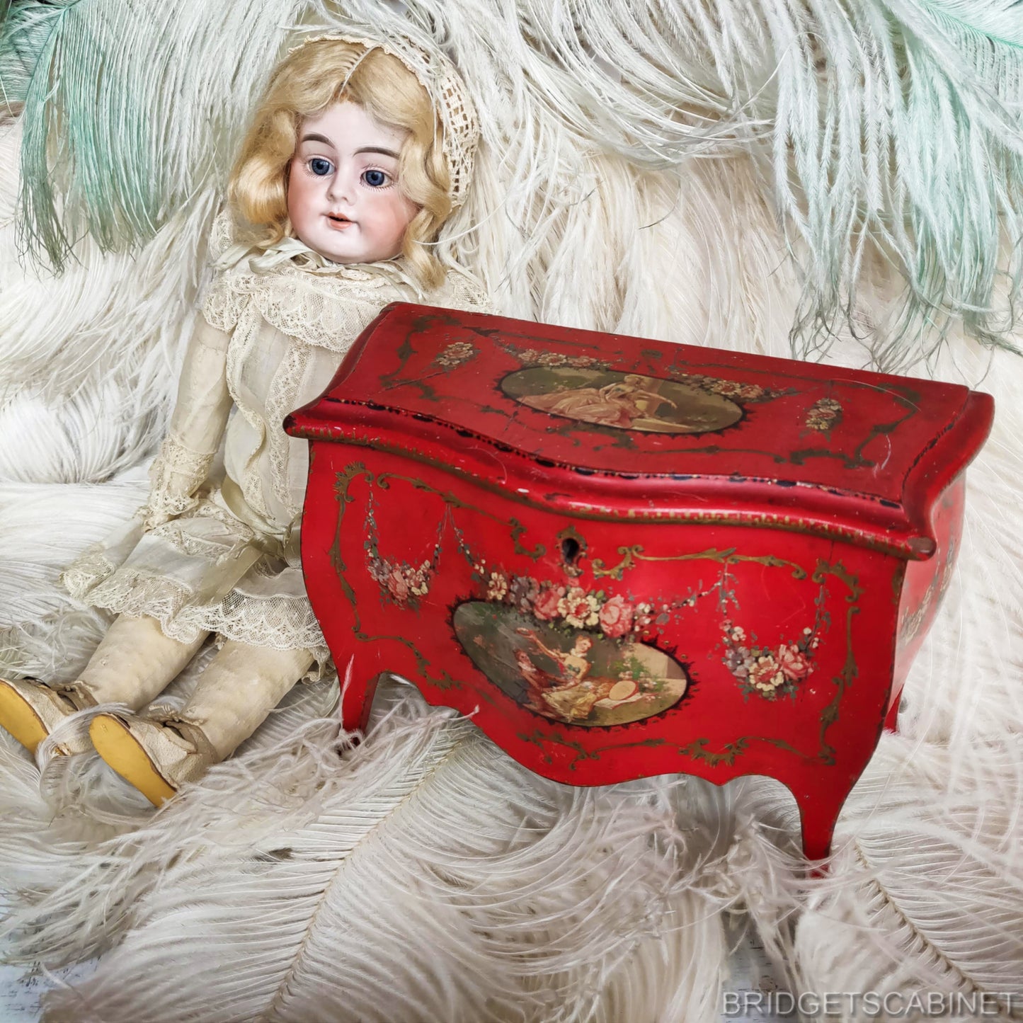 Antique Commode Doll Cabinet