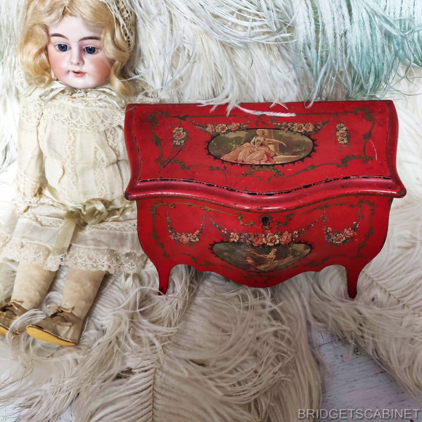 Antique Commode Doll Cabinet