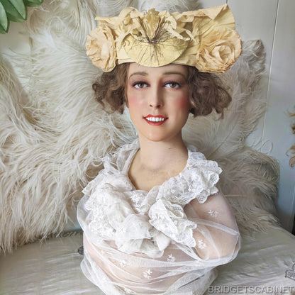 1920s French Wax Bust