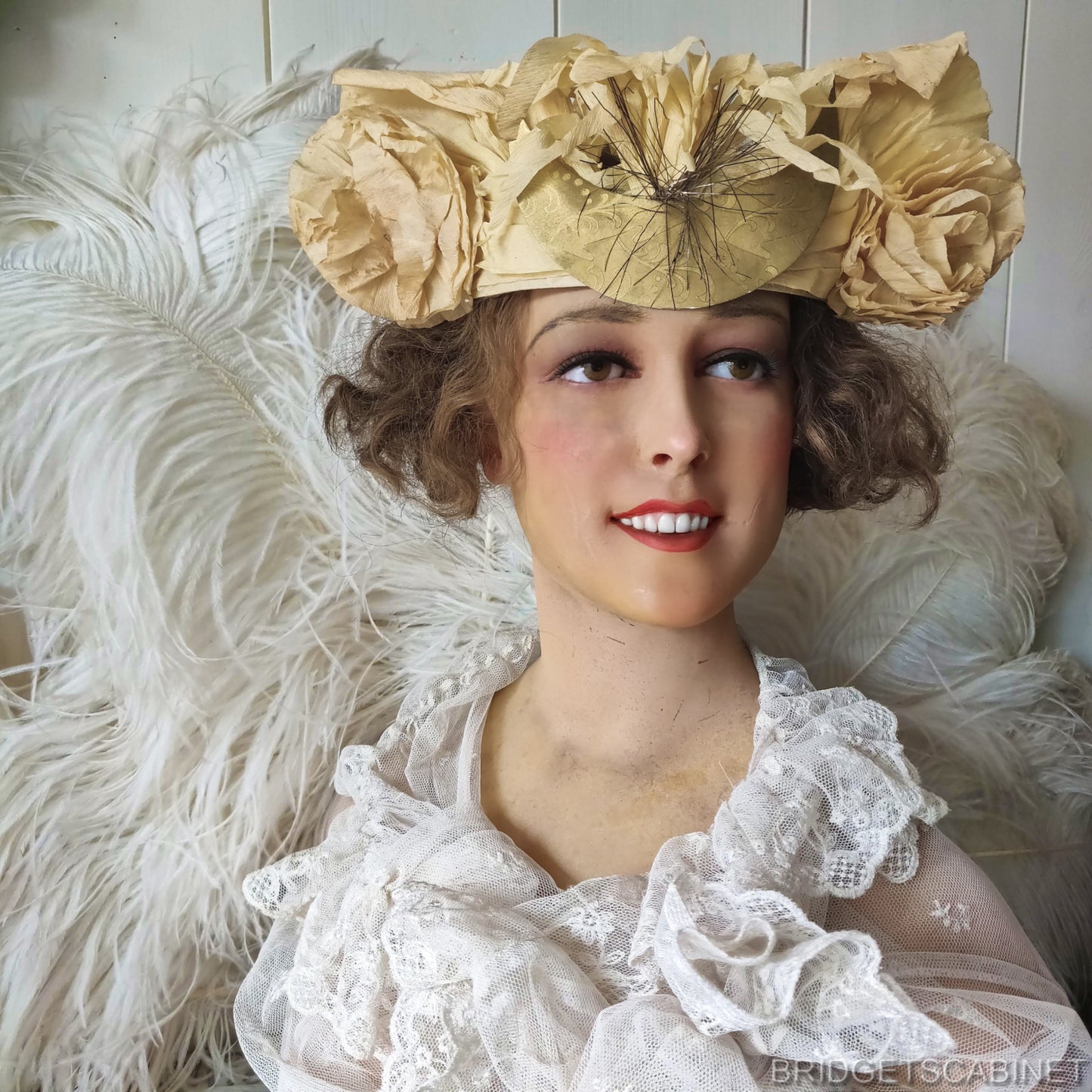 1920s French Wax Bust