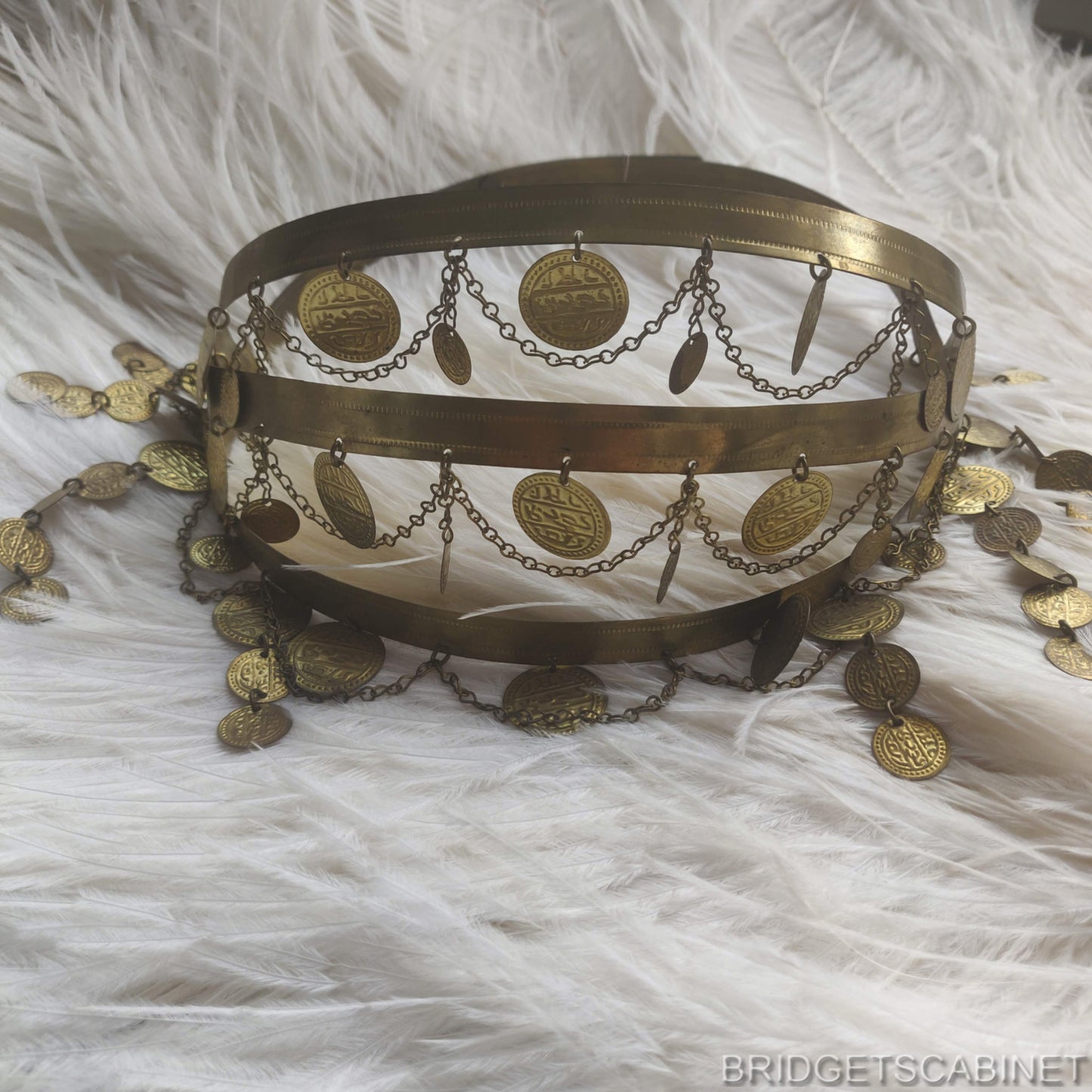 1920s Egyptian Revival Coin Headdress