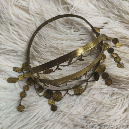 1920s Egyptian Revival Coin Headdress