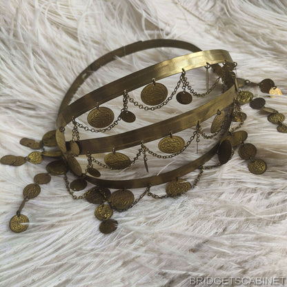 1920s Egyptian Revival Coin Headdress