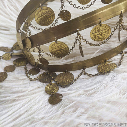 1920s Egyptian Revival Coin Headdress