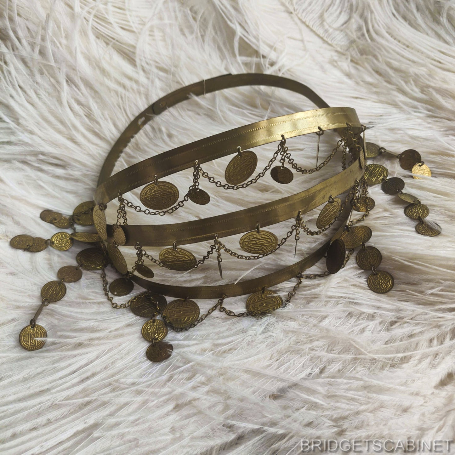 1920s Egyptian Revival Coin Headdress
