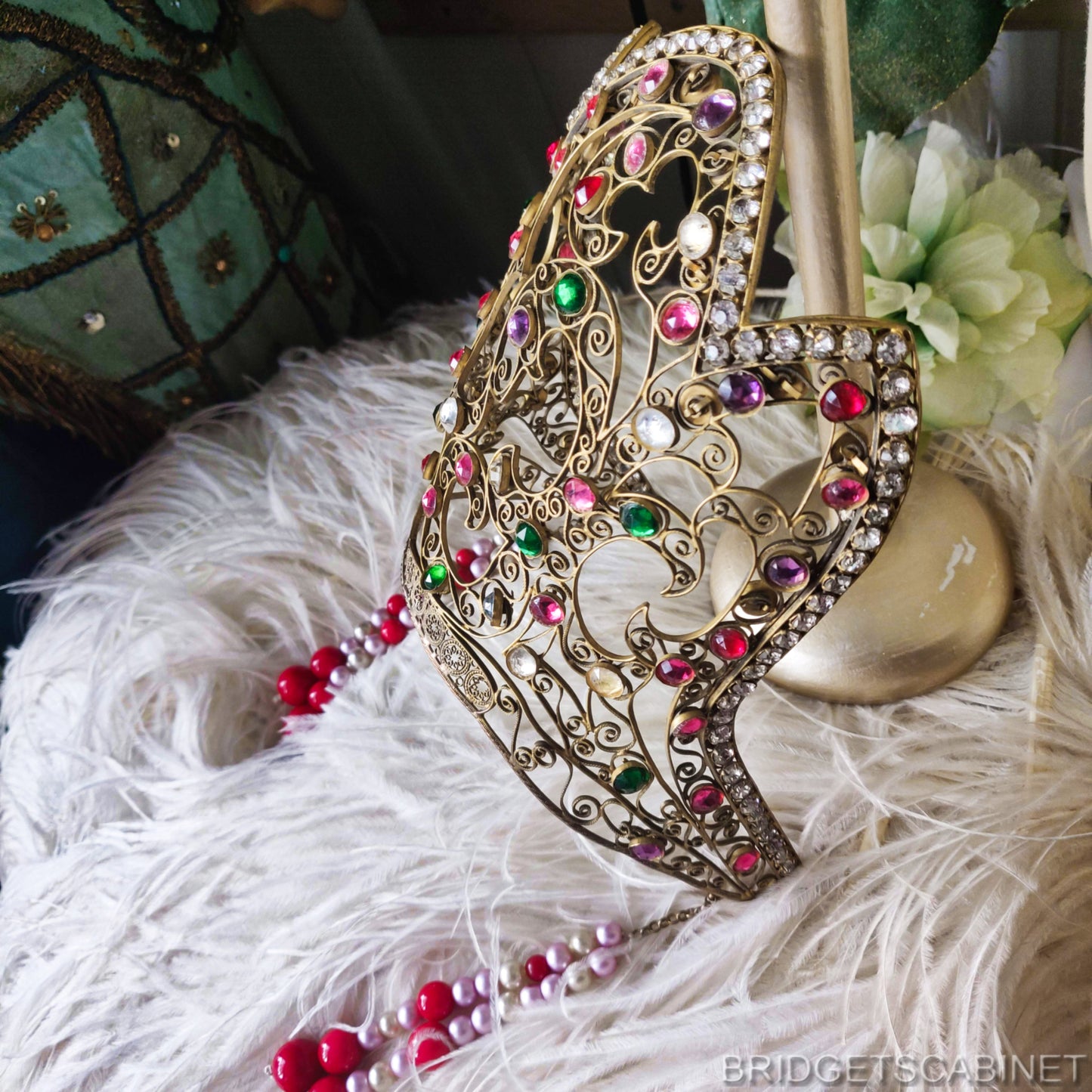 1900s Kokoshnik Mucha Crown Headdress