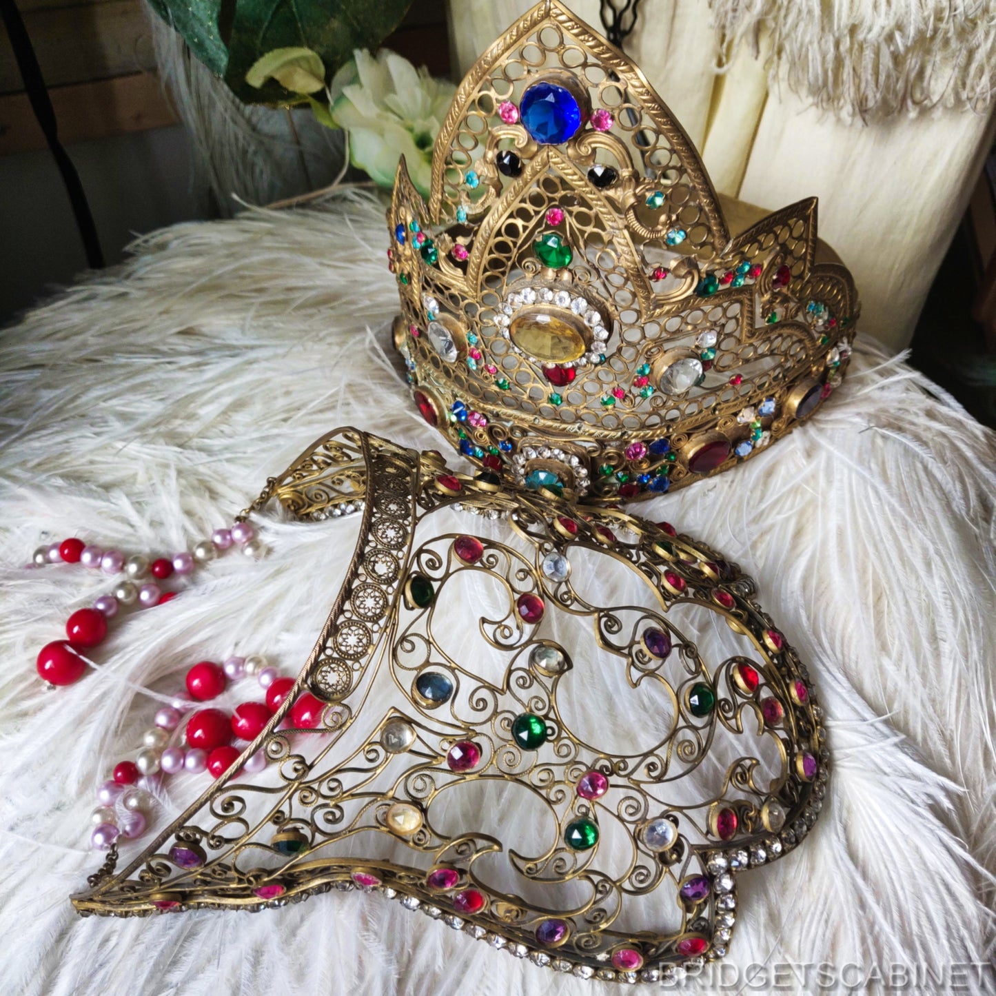 1900s Kokoshnik Mucha Crown Headdress