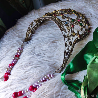 1900s Kokoshnik Mucha Crown Headdress