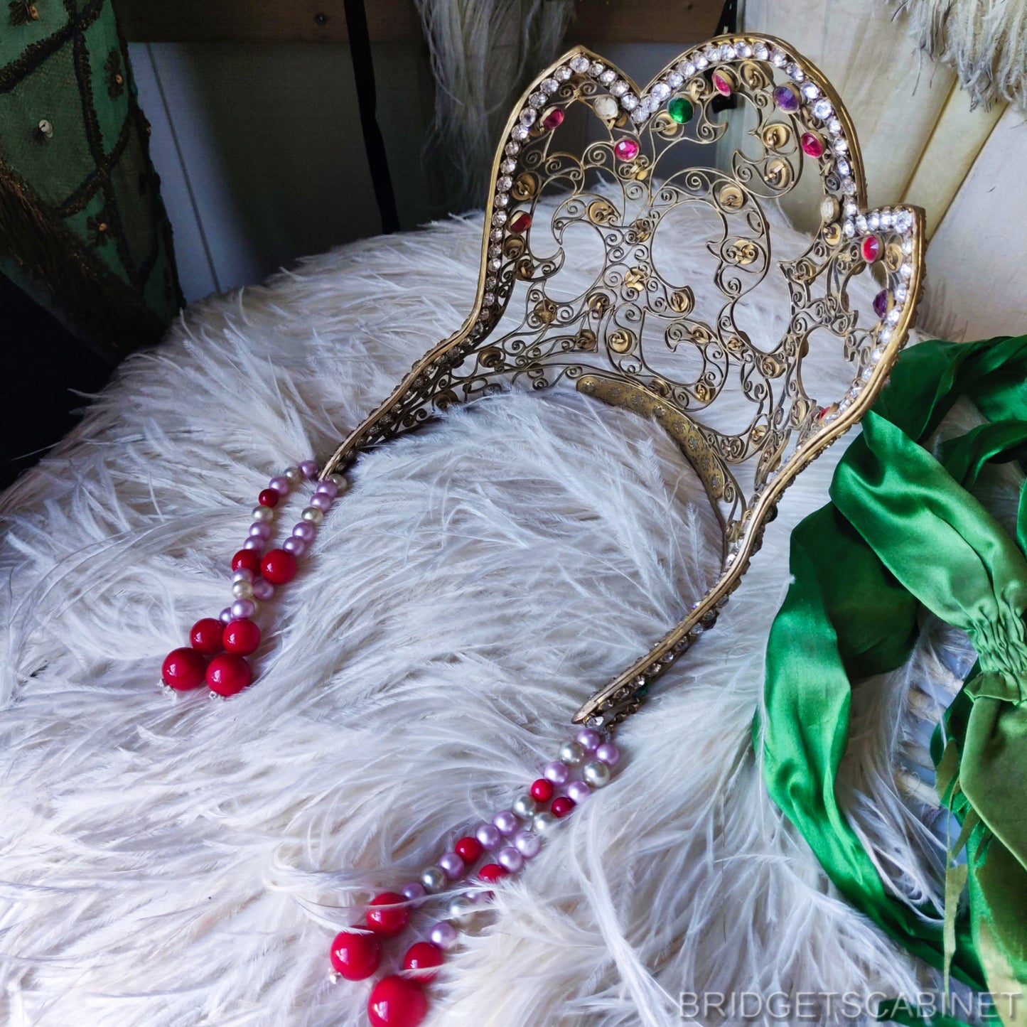1900s Kokoshnik Mucha Crown Headdress