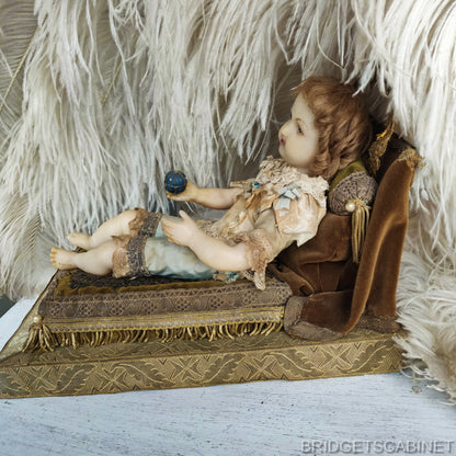 1800s Child of Pragiu Wax Baby Jesus