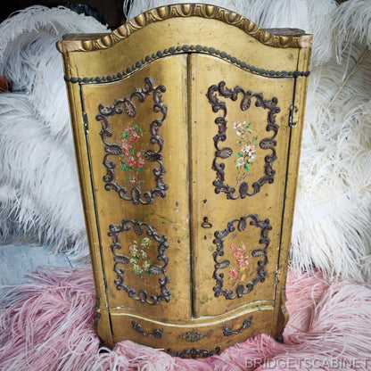 19th Century Vernis Martin Doll Cabinet