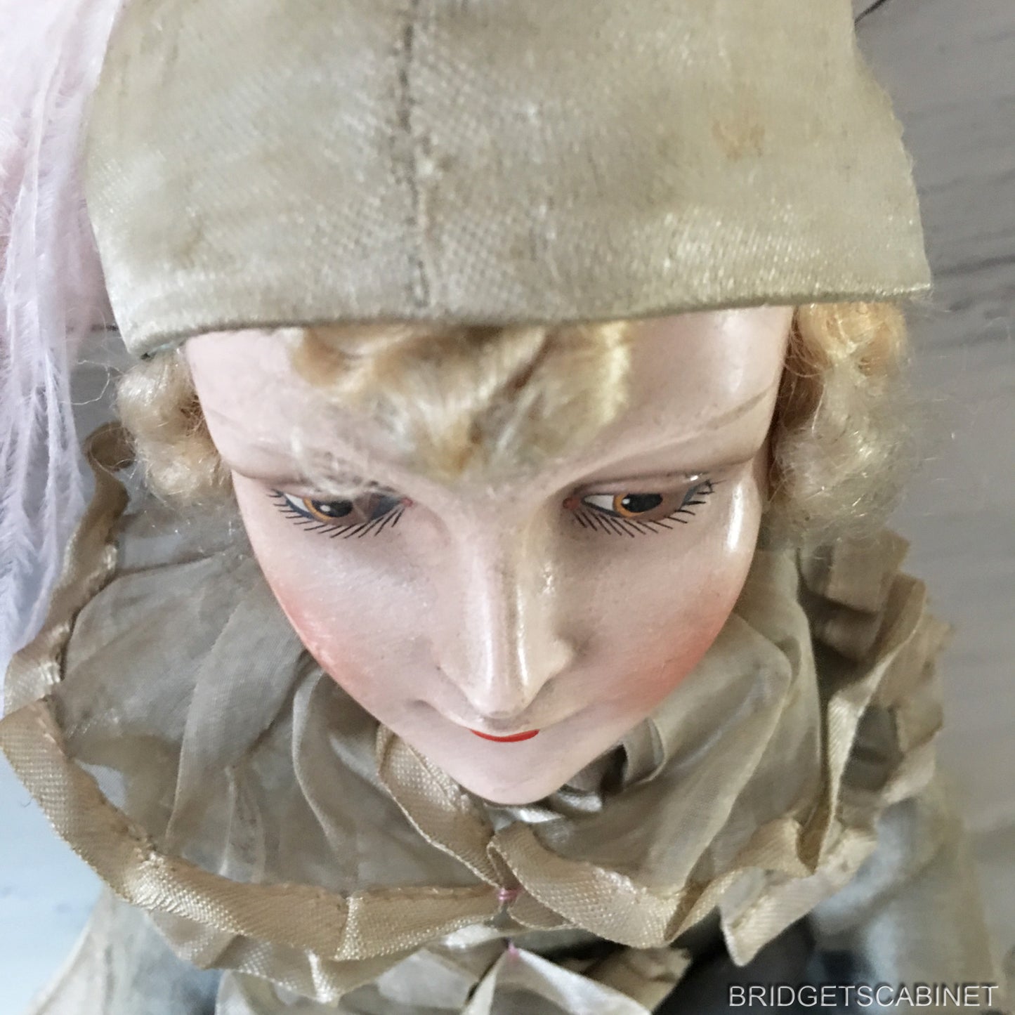 1920s Columbine Music Box Doll