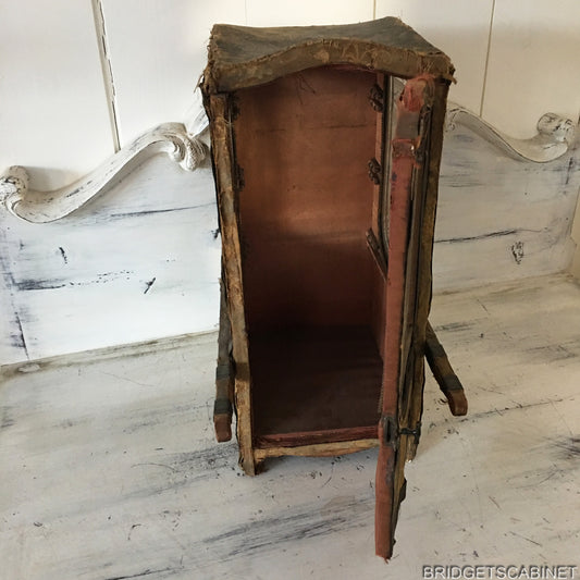 19th C. Large Doll Sedan Chair