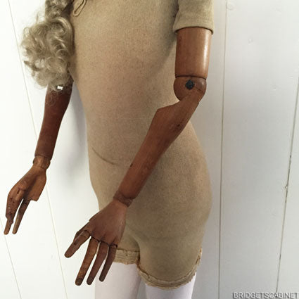 1900s Frenxh Full Size Wax Mannequin