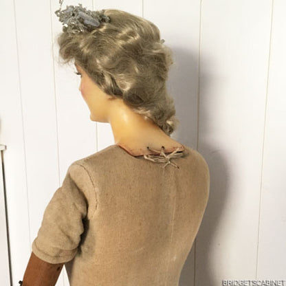 1900s Frenxh Full Size Wax Mannequin