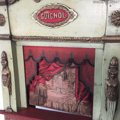 Guignol Puppet Theater with 4 Puppets