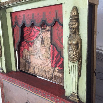 Guignol Puppet Theater with 4 Puppets