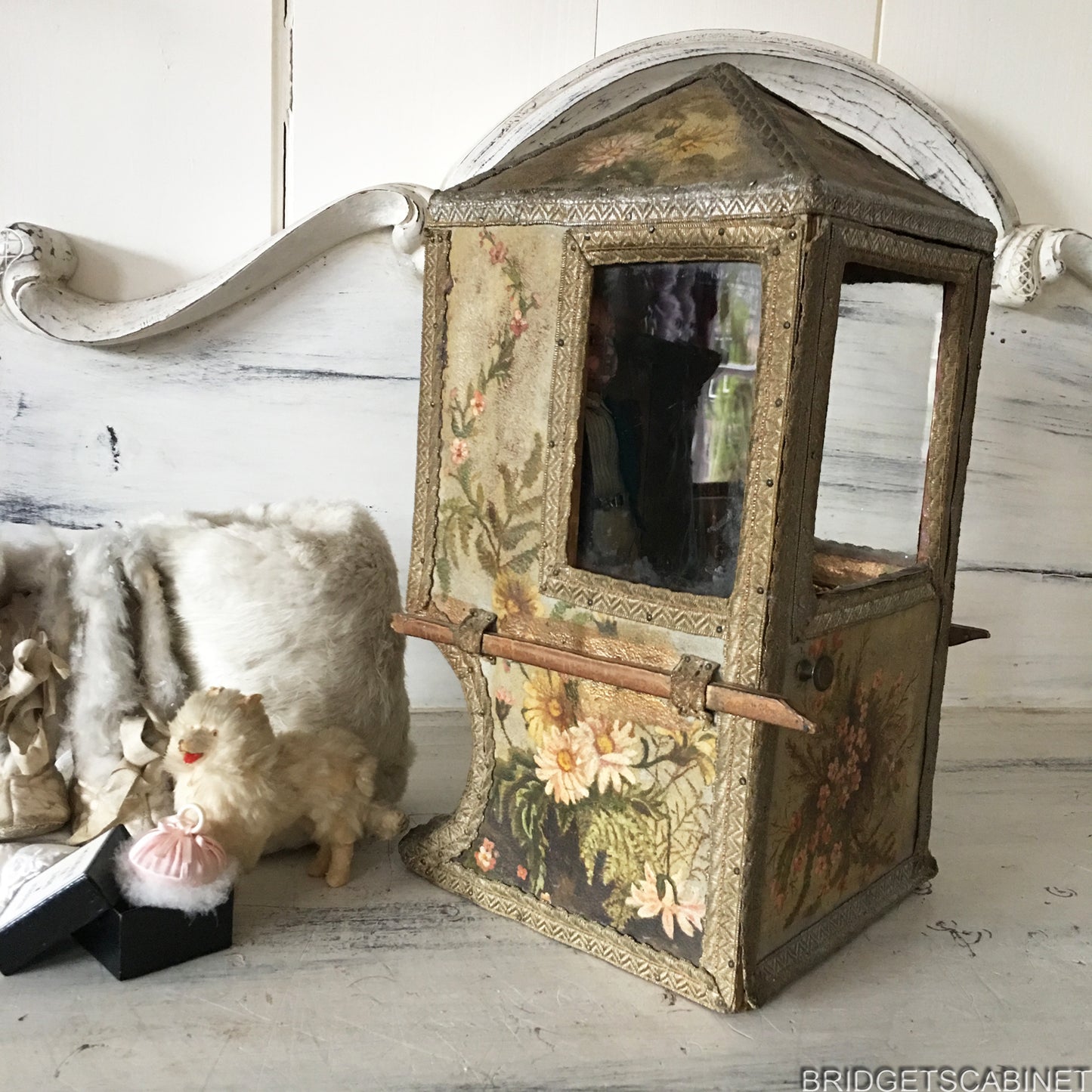 Antique French Doll Sedan Chair