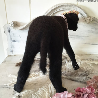 Black Taxidermy Lamb