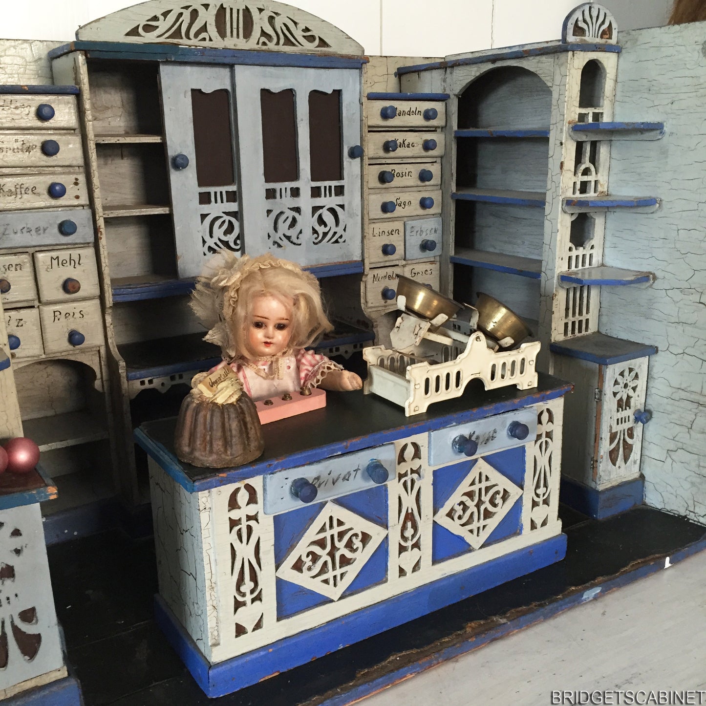 Antique German Large Doll Shop