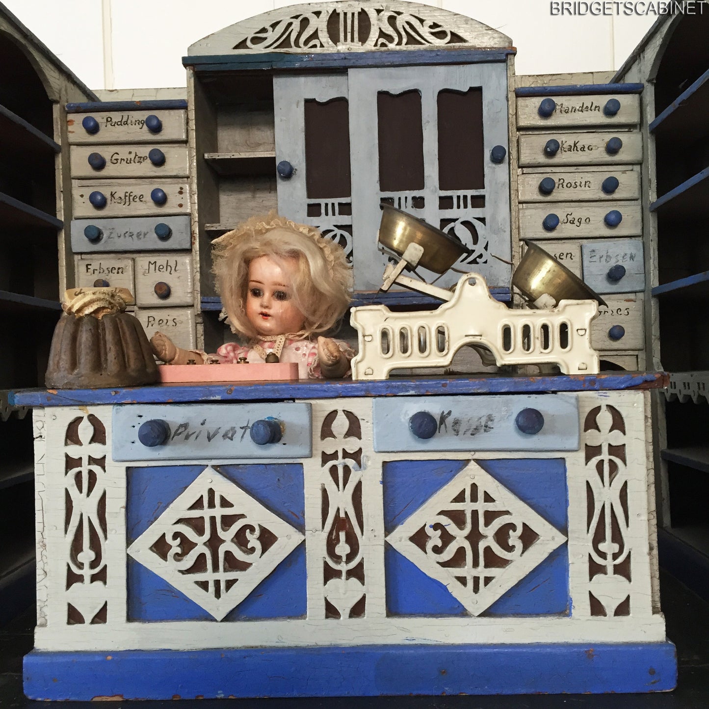 Antique German Large Doll Shop