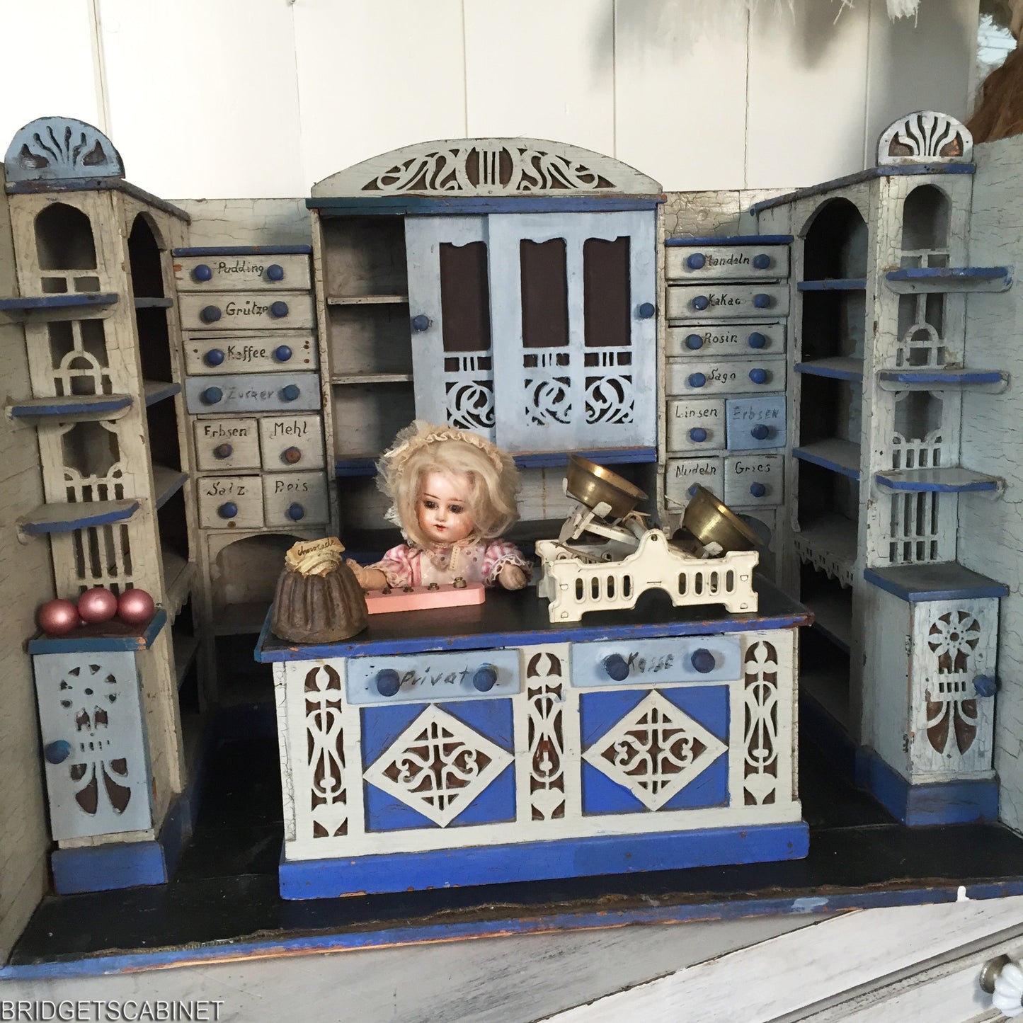 Antique German Large Doll Shop