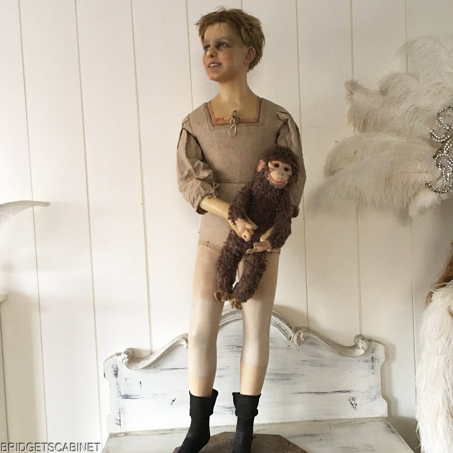 1900s French Full Size Wax Boy Mannequin