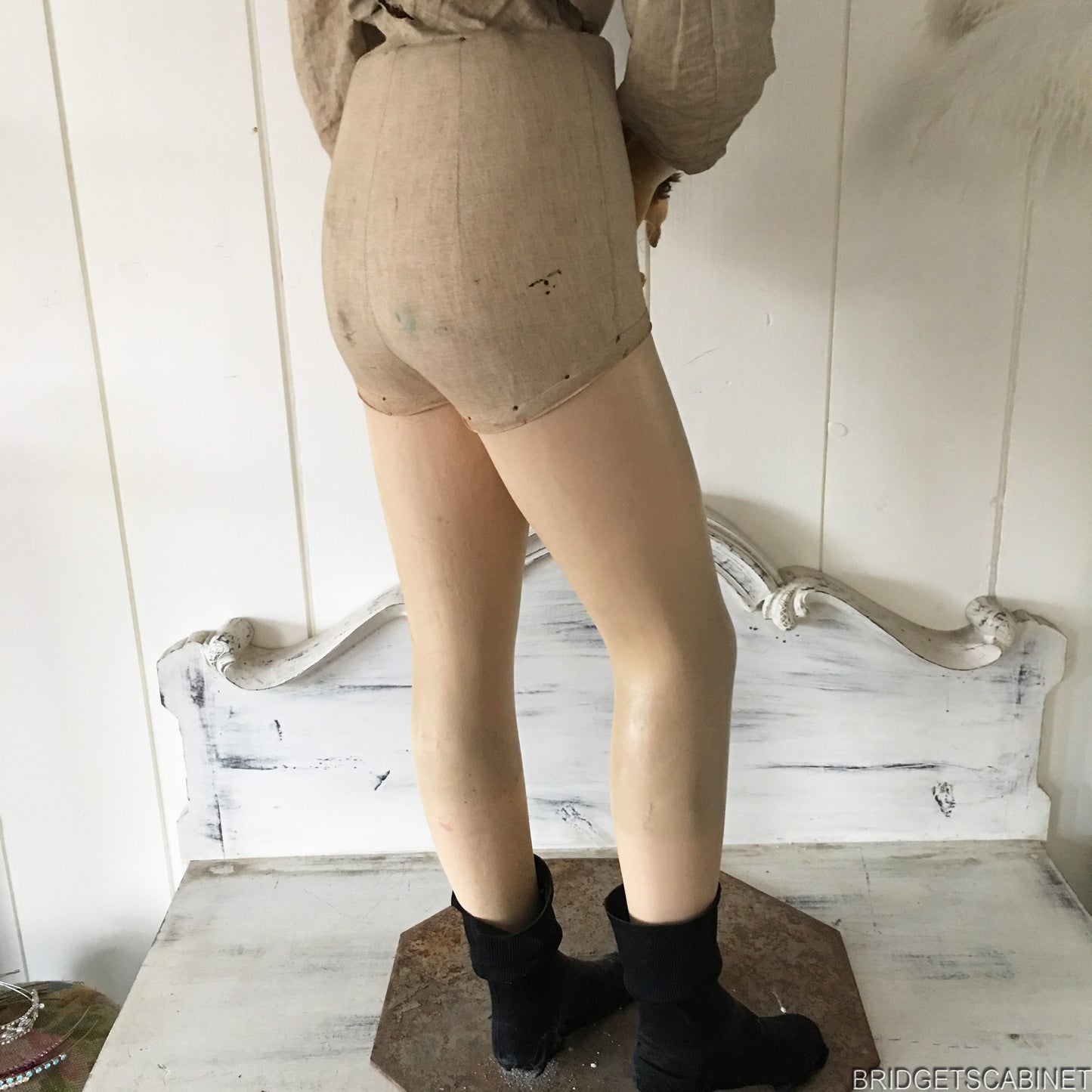 1900s French Full Size Wax Boy Mannequin