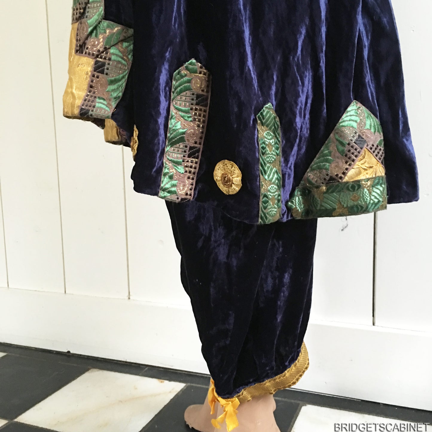 1920s Flapper Coat Trouser Set
