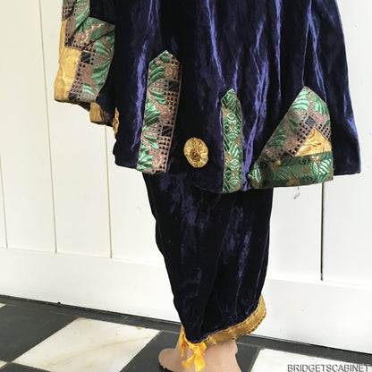 1920s Flapper Coat Trouser Set