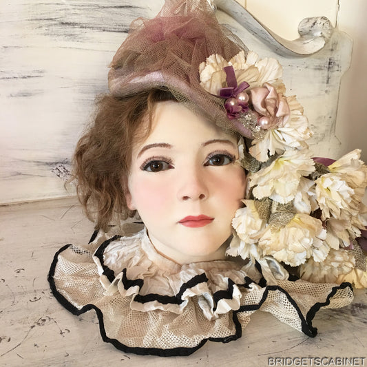 1920s French Wax Girl Head