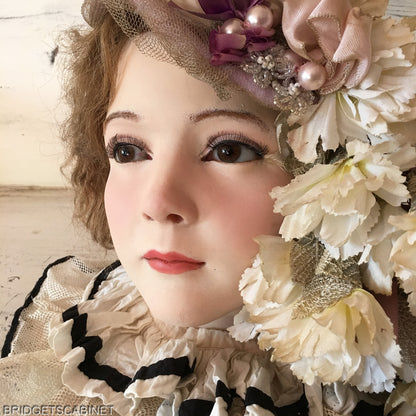 1920s French Wax Girl Head