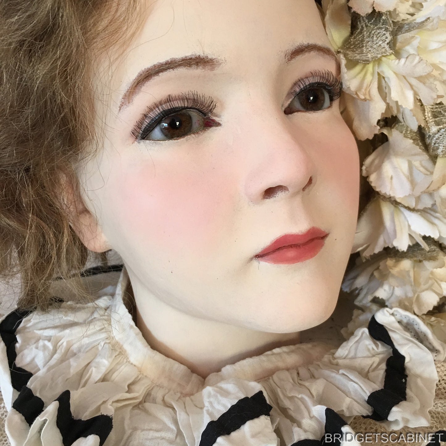 1920s French Wax Girl Head