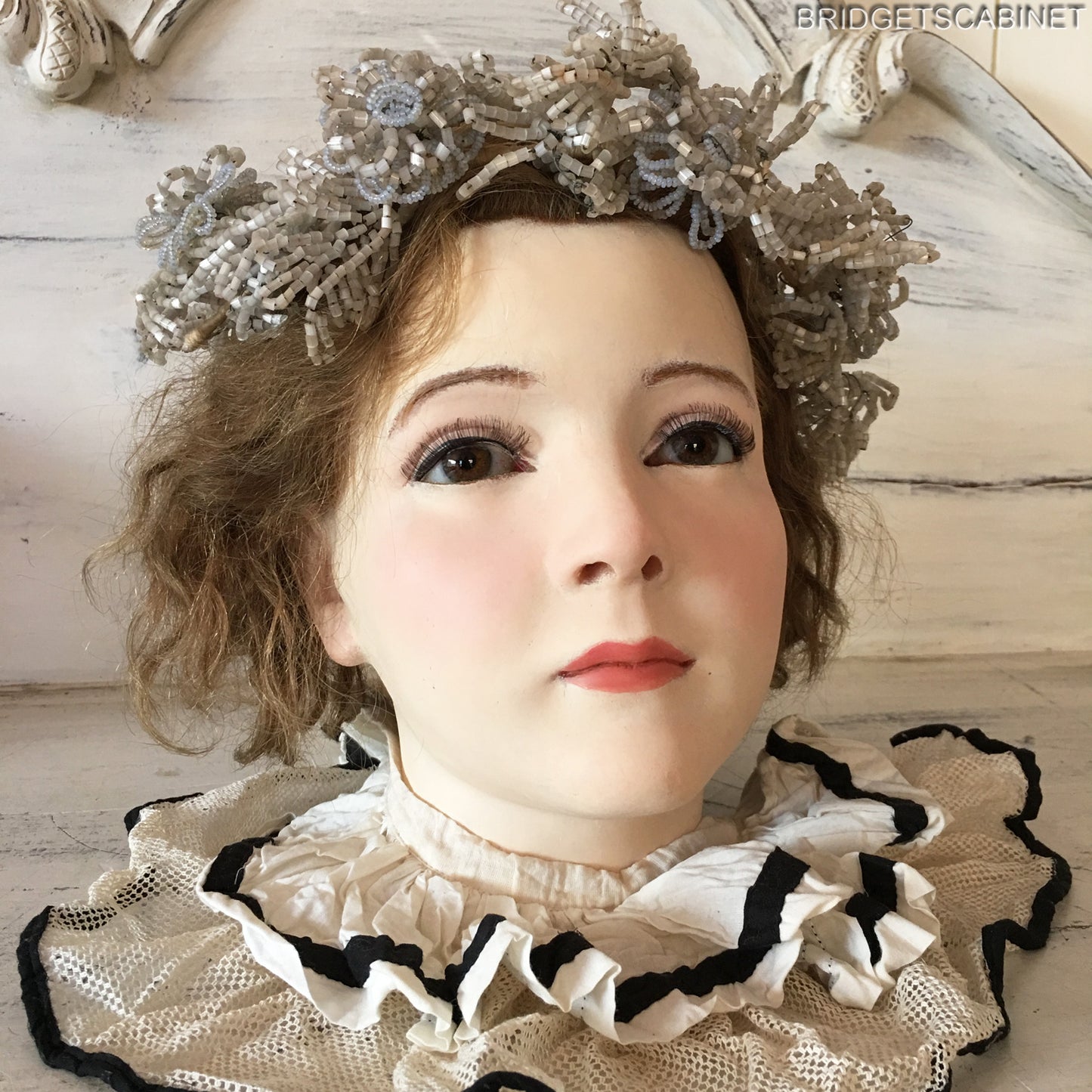 1920s French Wax Girl Head