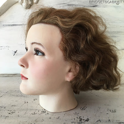 1920s French Wax Girl Head