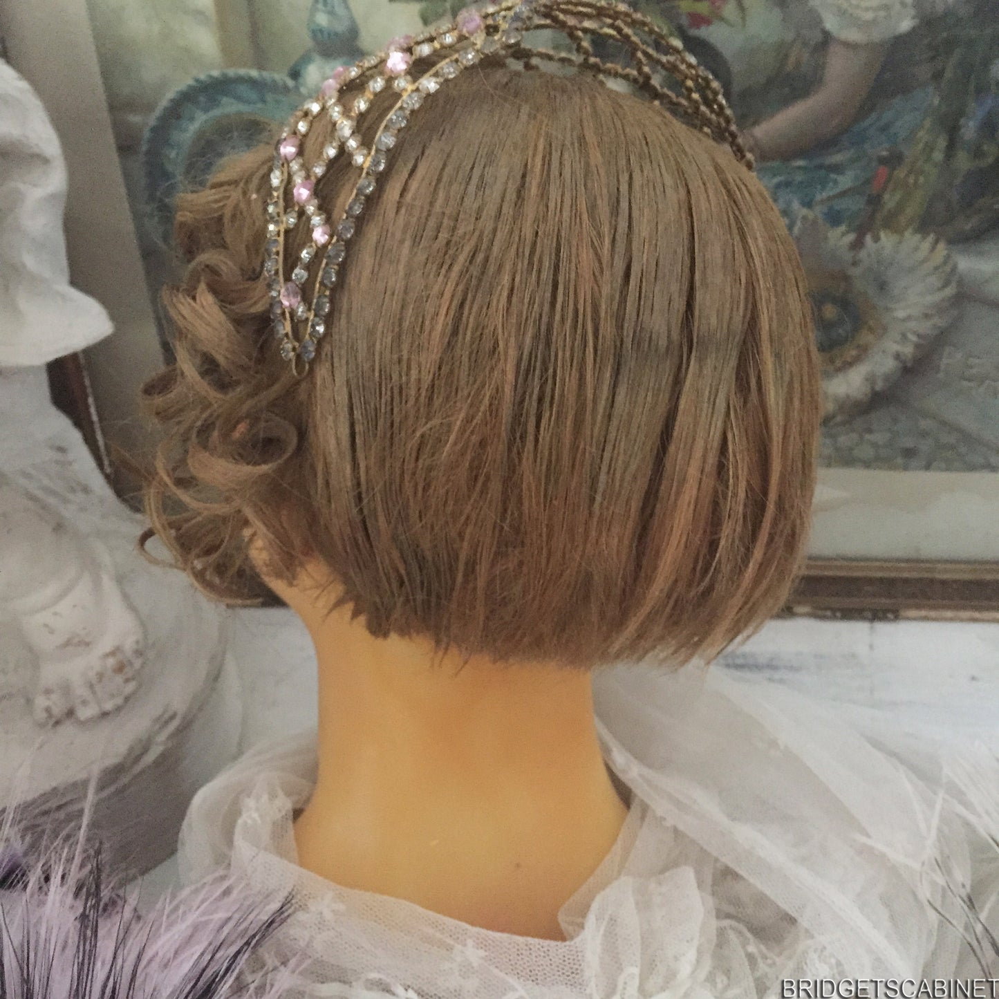 1920s French Wax Head Bust